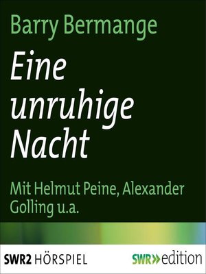 cover image of Eine unruhige Nacht